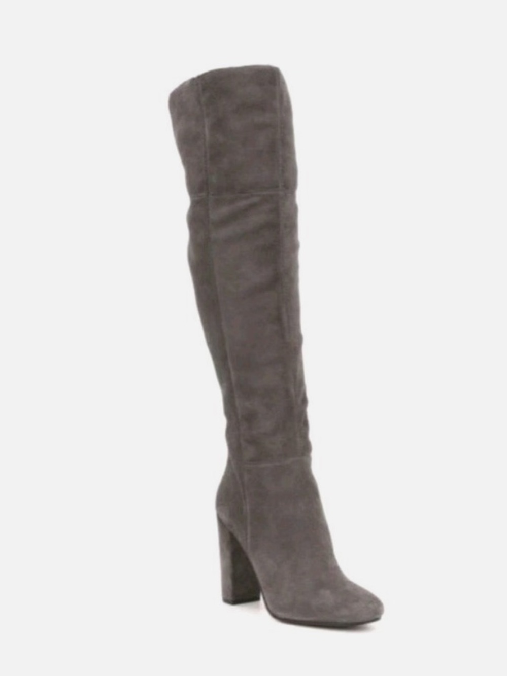 Gianni Bini Gray Suede Heeled OTK Boots |  Sz 9
